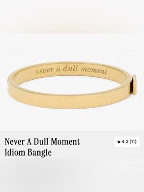 Kate Spade – "Never a Dull Moment" Bangle